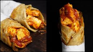 Spicy Paneer Tikka Roll