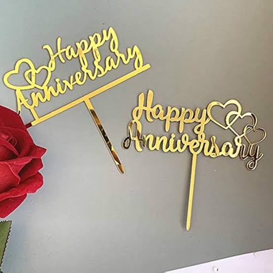 FANCY ANNIVERSARY TOPPER