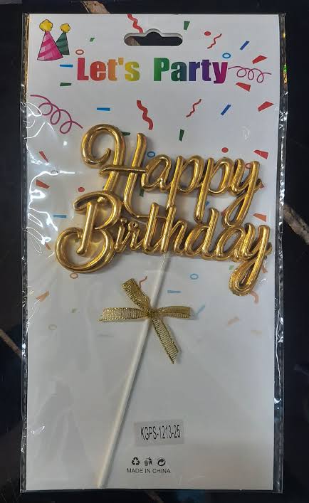 FANCY BIRTHDAY TOPPER