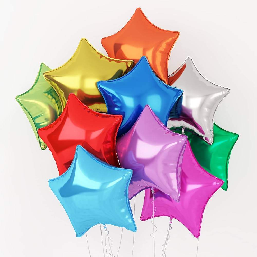 STAR SHAPE FOIL ALL COLOUR