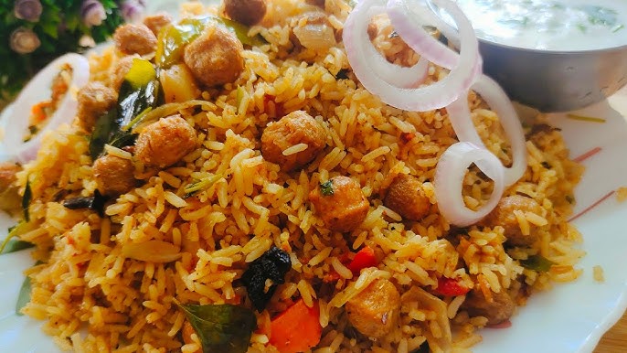 Soya Popcorn Biryani Bowl