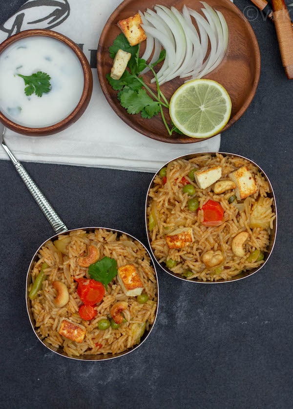 Veg Lucknowi Seekh Kebab Briyani Bowl