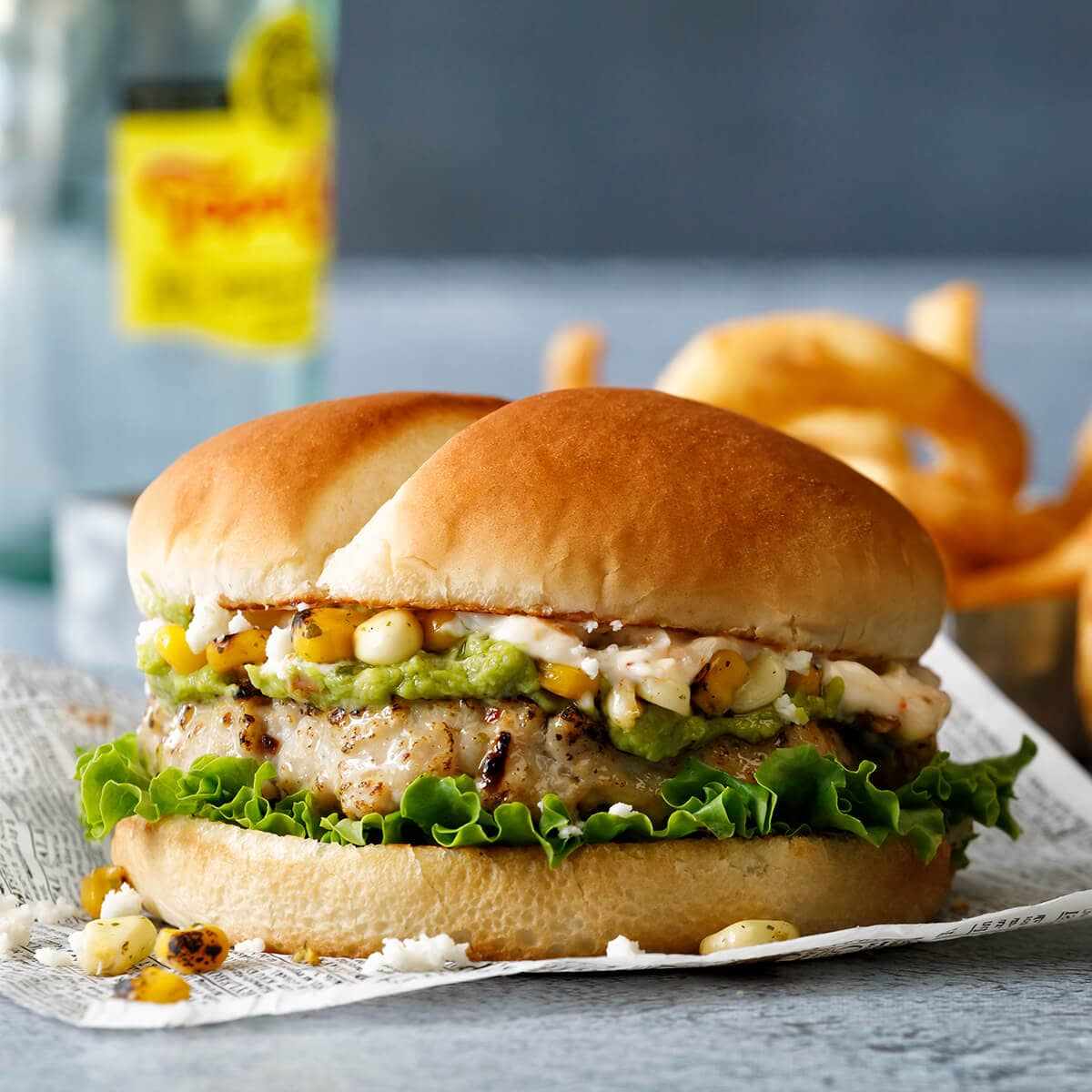 juicy corn burger
