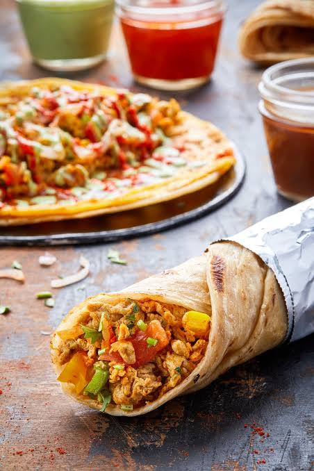 Paneer Bhurji Wrap