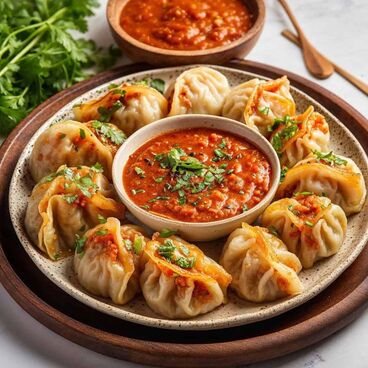 Chicken Momo Steam