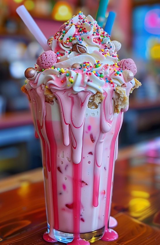 Bubble gum shake