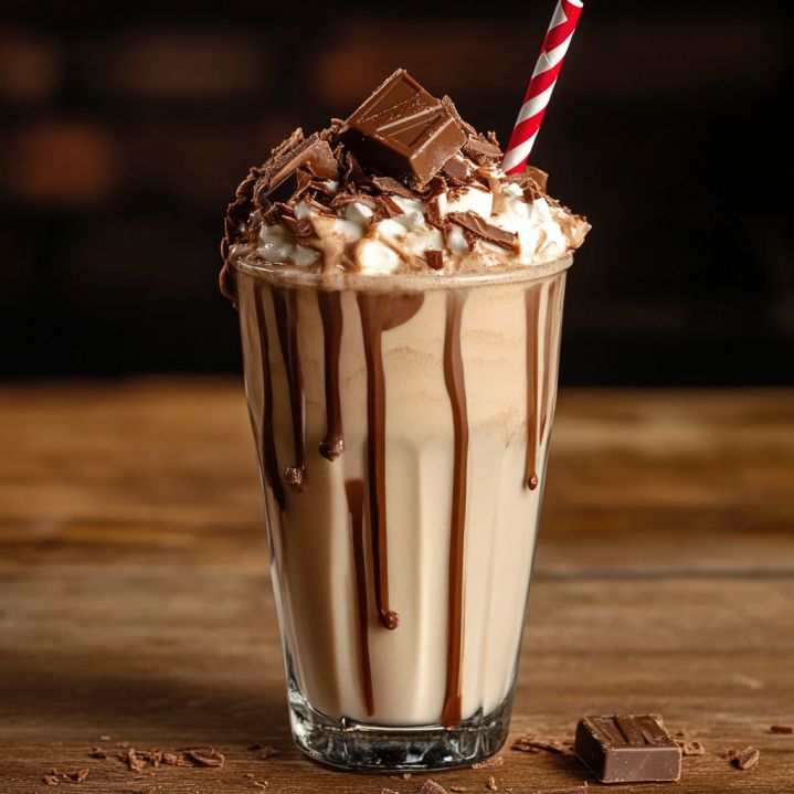 Richness of milk choclate shake
