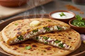 Paneer pyaz parantha