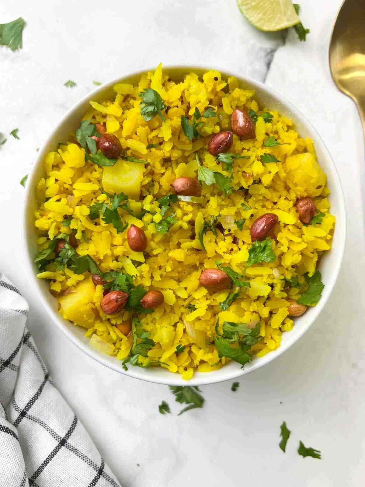 Peanut poha