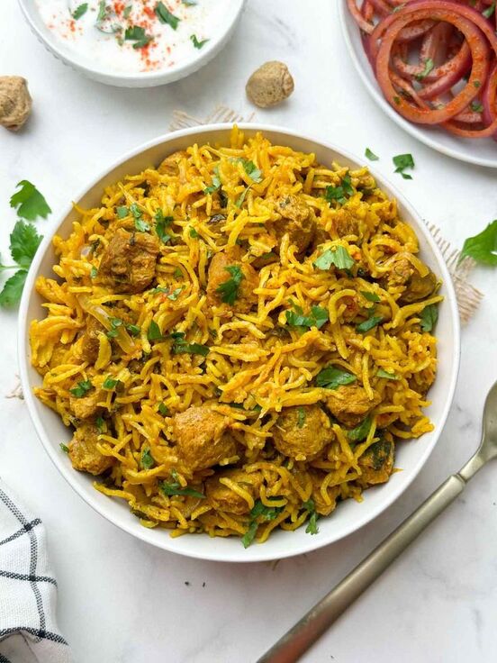 Soya Chaap Biryani
