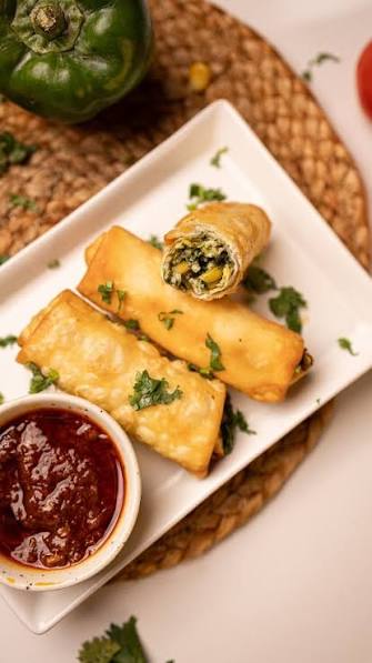 Spinach Corn Roll