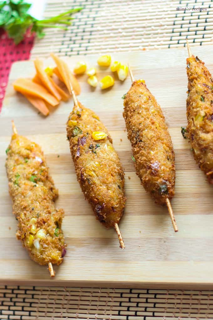 Corn & Cheese Kabab