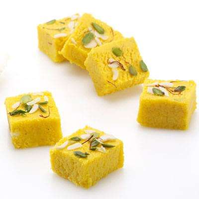 Khoya Kesar Burfi