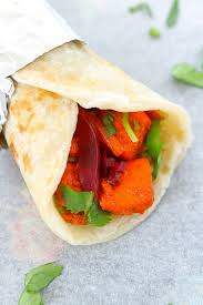 Paneer tikka roll