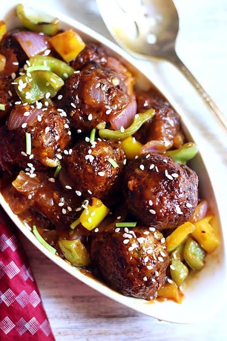 Veg Manchurian Wok Tossed