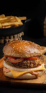 Aloo Tikki Bomb Burger