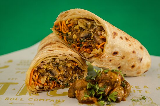 Mushroom Masala Roll