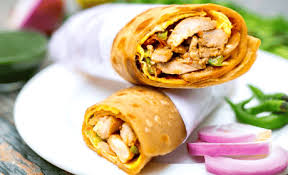 Mushroom Tikka Roll