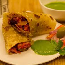 Achari Paneer Tikka Roll