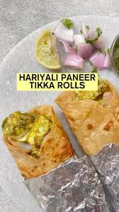 Hariyali Paneer Tikka Roll