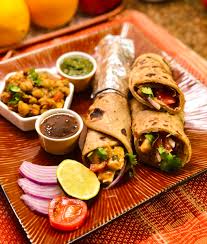 Lemon Paneer Tikka Roll