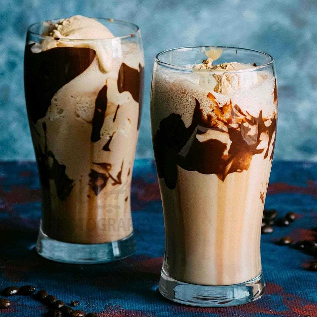 cold coffee with icecream