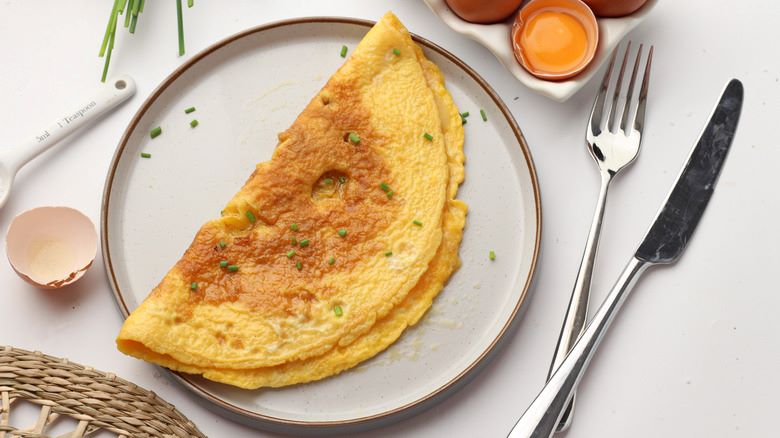 plain omelette