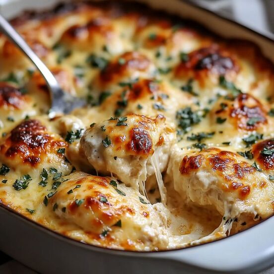 baked cheesy non-veg momo