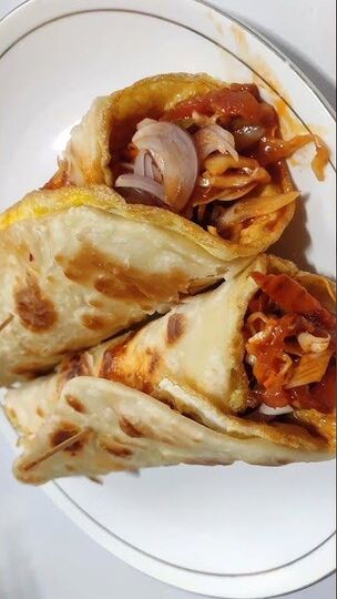 Veg Afghani Chicken Roll