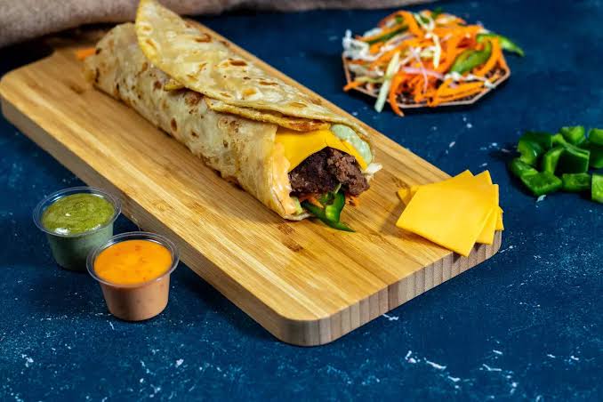Cheesy Chaap Shawarma