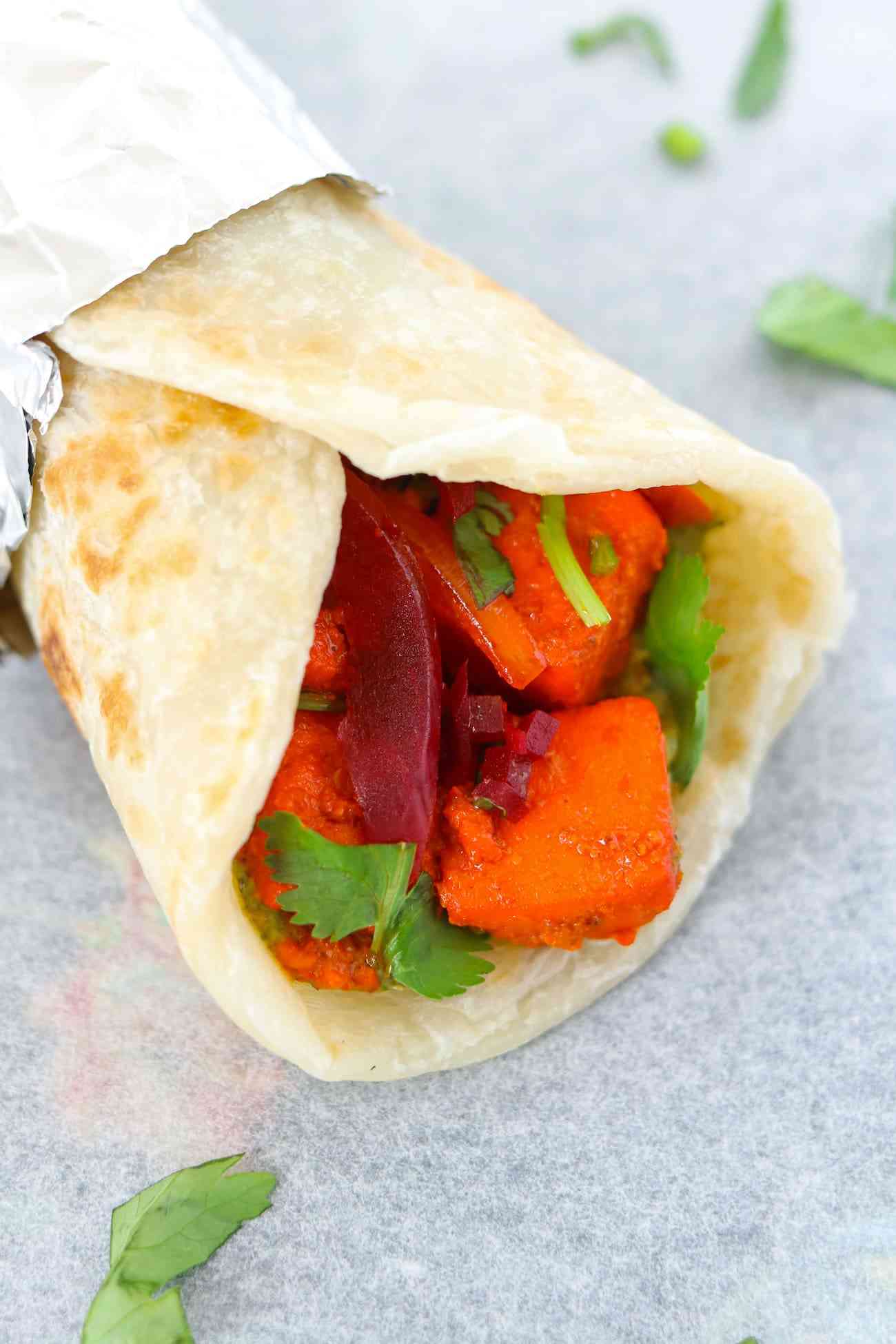 Paneer Tikka Kathi Roll