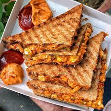Cheese Kurkura Paneer Sandwich