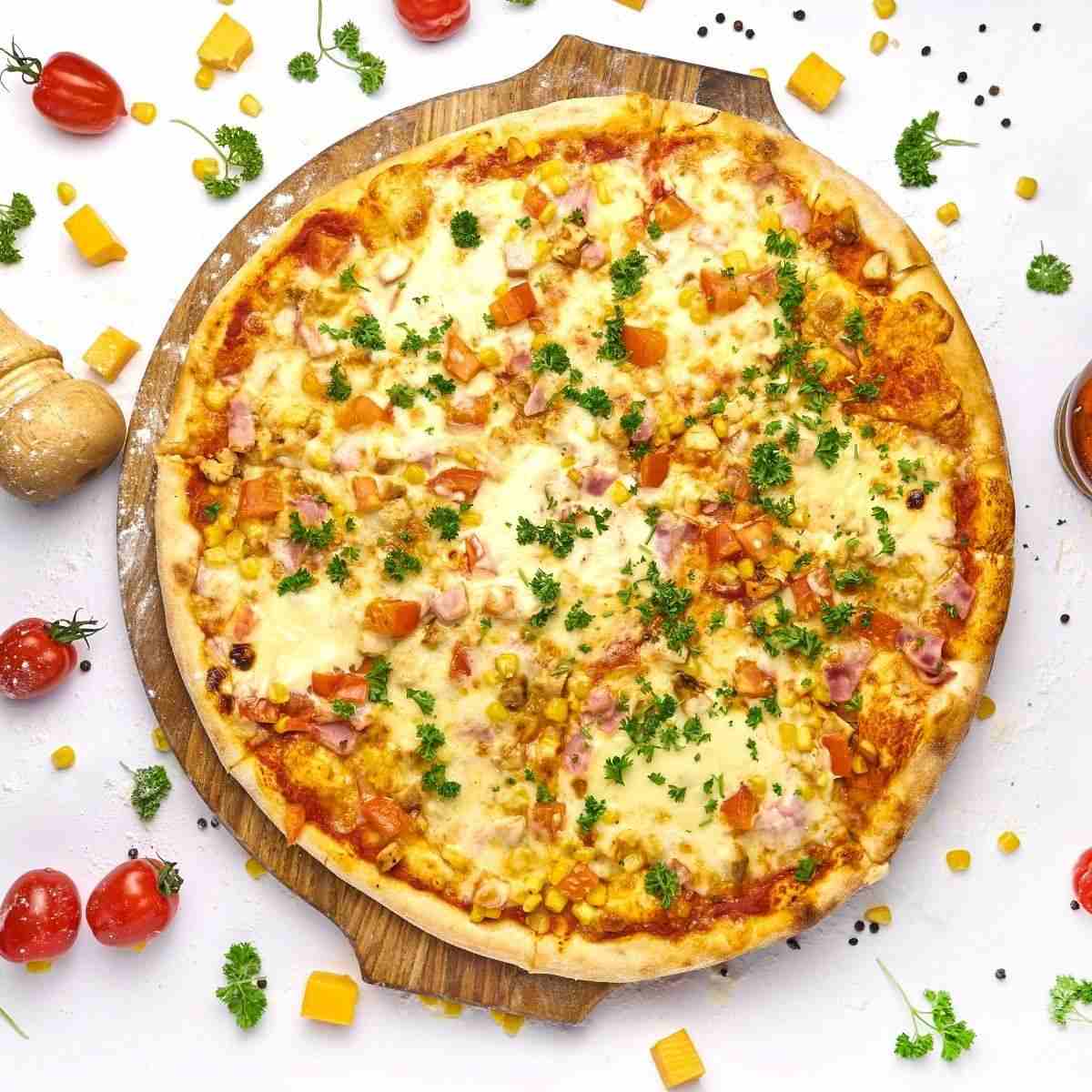 Cheese Onion & Corn Pizza