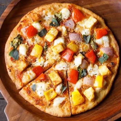 Cheese Paneer Onion Mushroom Pizza