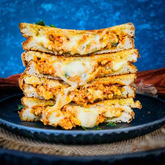 Cheese Paneer Tikka Sandwich