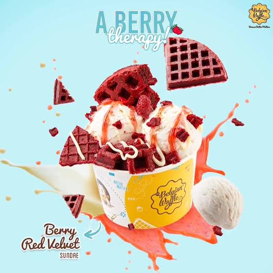Berry Red Velvet Sundae