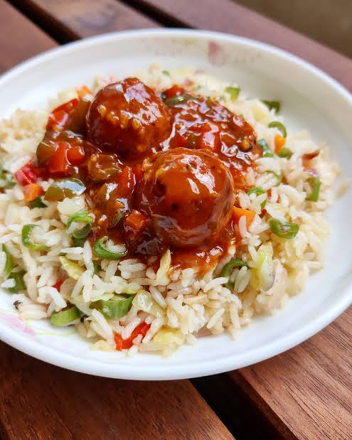 Fried Rice with Munchurian