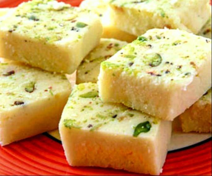 Khoya Pista Burfi
