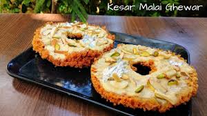 Mini Kesar Malai Ghewar