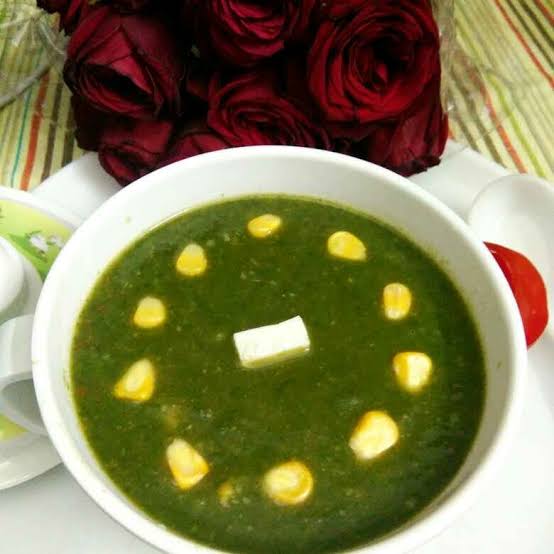 Palak & Corn Soup