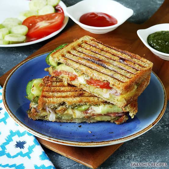 Vegetable Grilled Sandwich