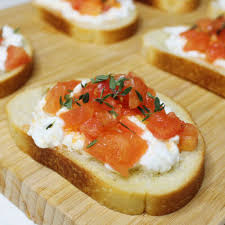 BBQ Cottage Cheese Bruschetta