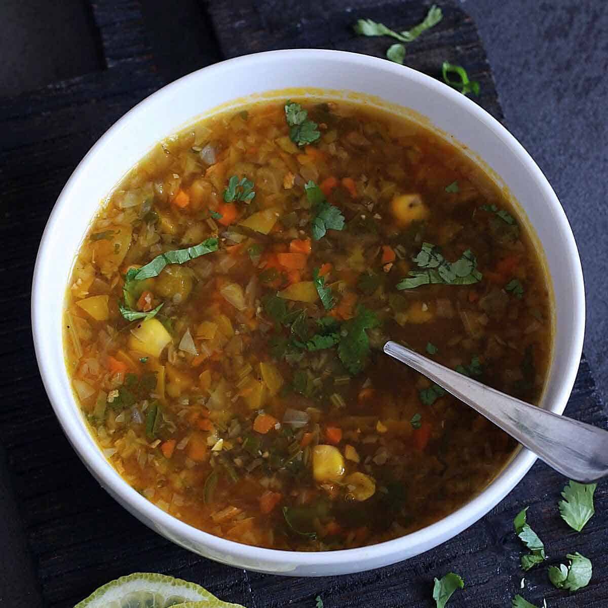 Lemon Coriander Soup
