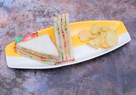 Veg Coleslaw Sandwich (Plain) with Chips