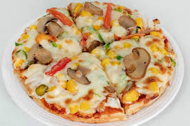Cheese Mushroom Corn Pizza