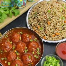 Munchurian + Fried Rice