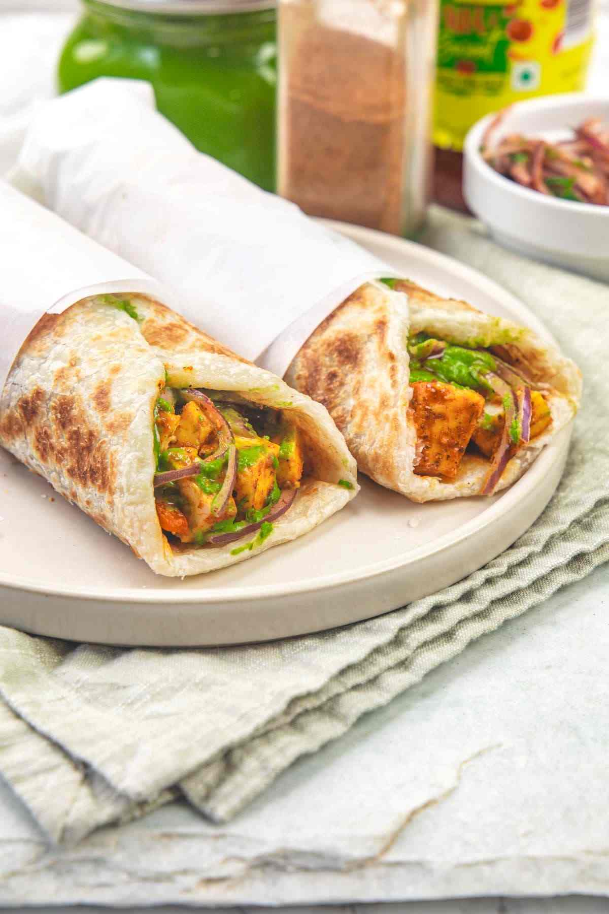 Shaahi Paneer Roll/Wrap