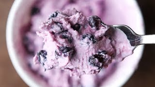 Blueberry Greek Yogurt Gelato