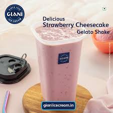 Strawberry Cheesecake Gelato Shake