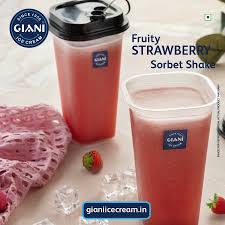 Strawberry Sorbet Shake